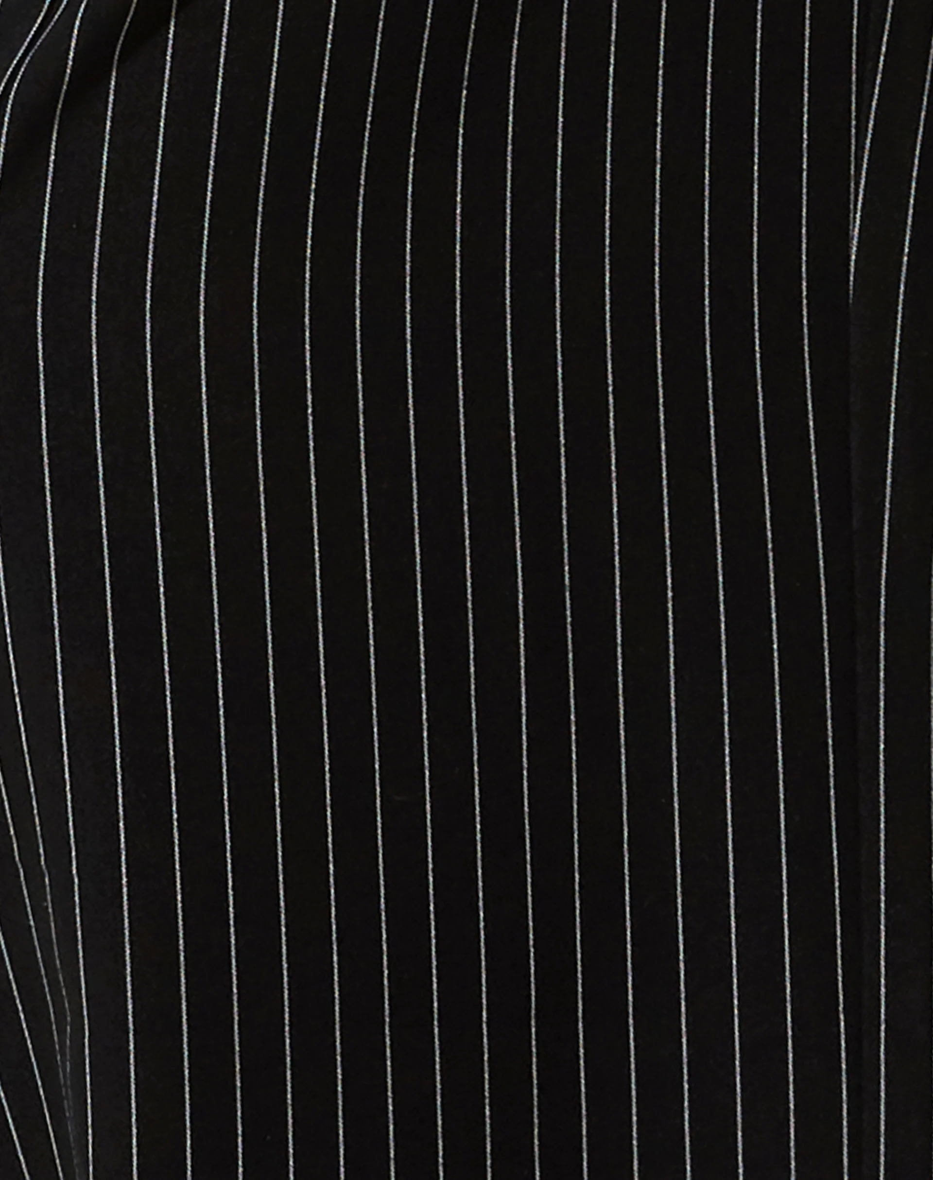 Abba Cargo Trouser in Pinstripe Black - Image 7