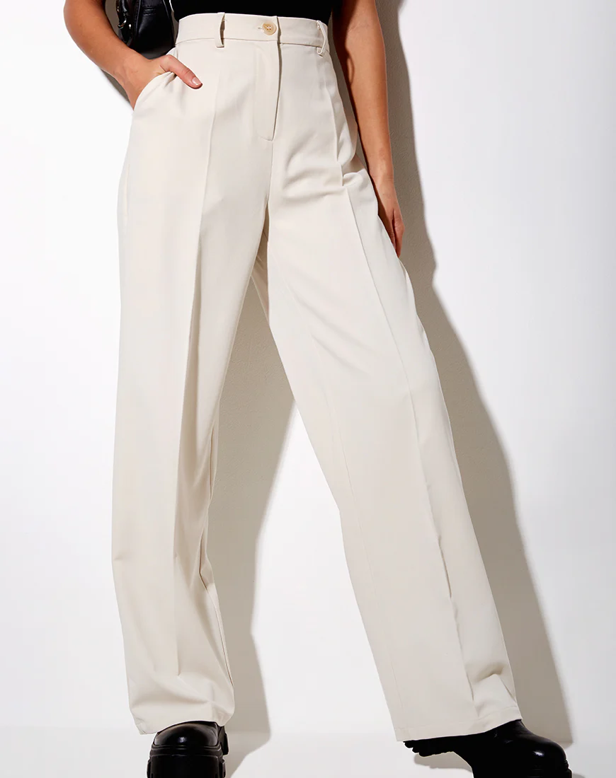 Abba Trouser in Cream - Image 2