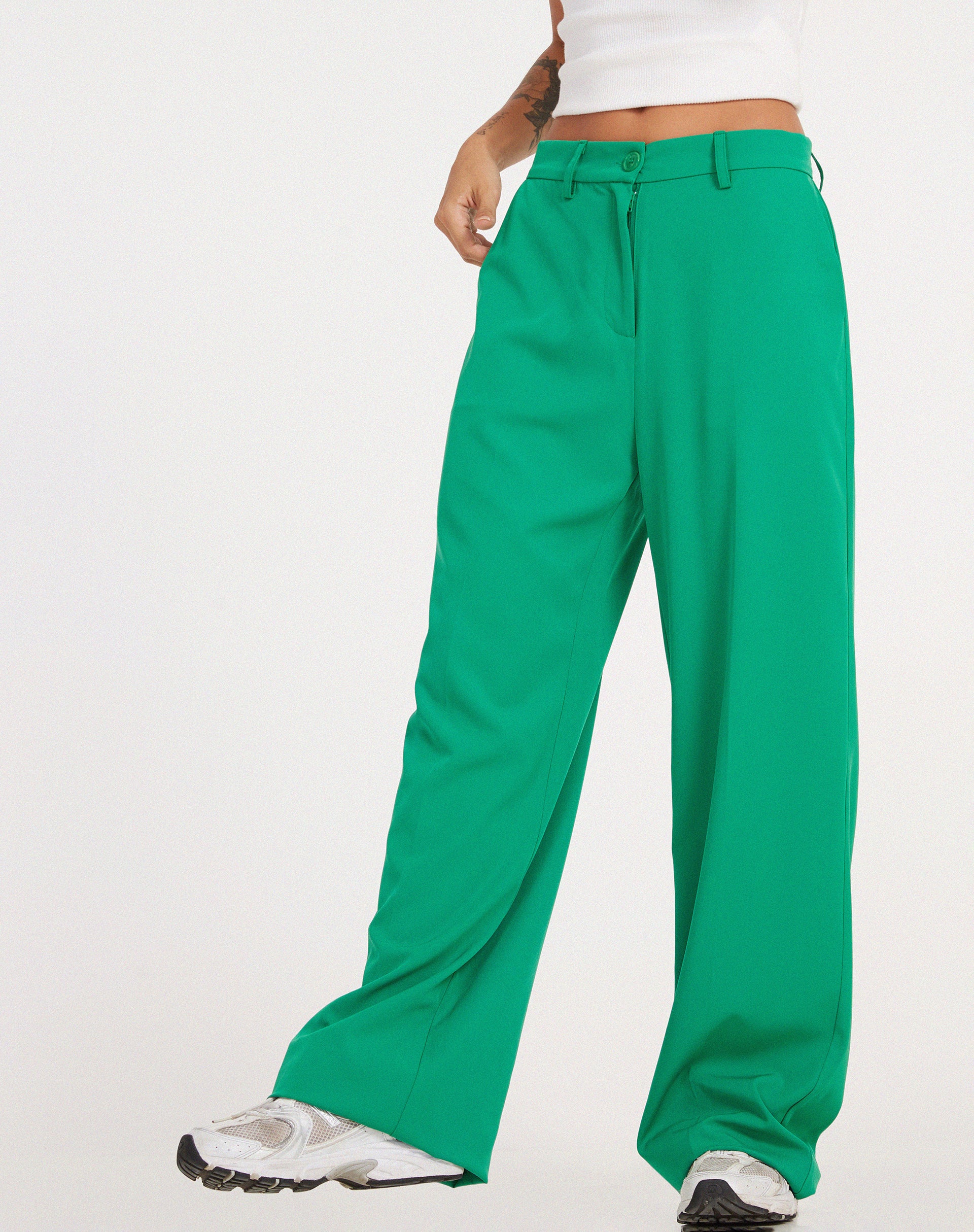 Abba Trouser in Tailoring Green - Image 3