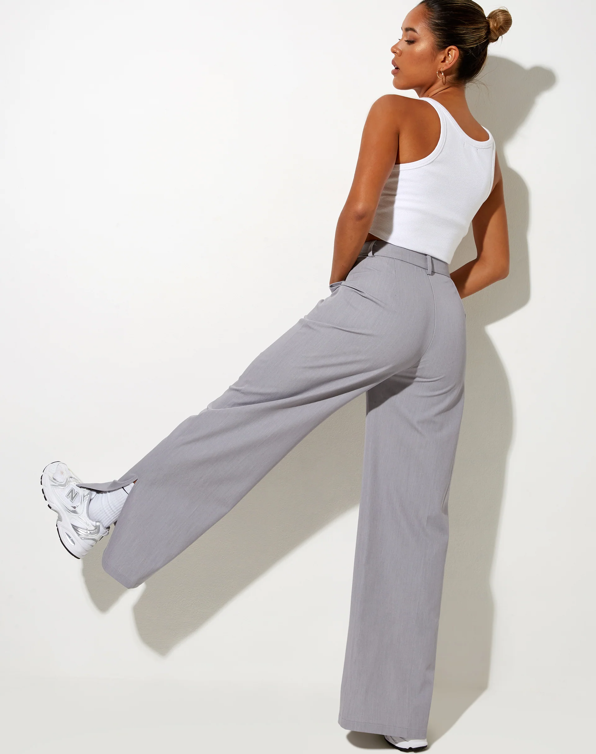 Abby Trouser in Silver Grey - Image 4