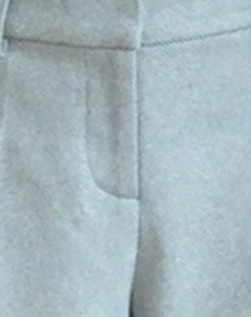 Abdel Faux Wool Tailored Trouser in Grey - Image 6