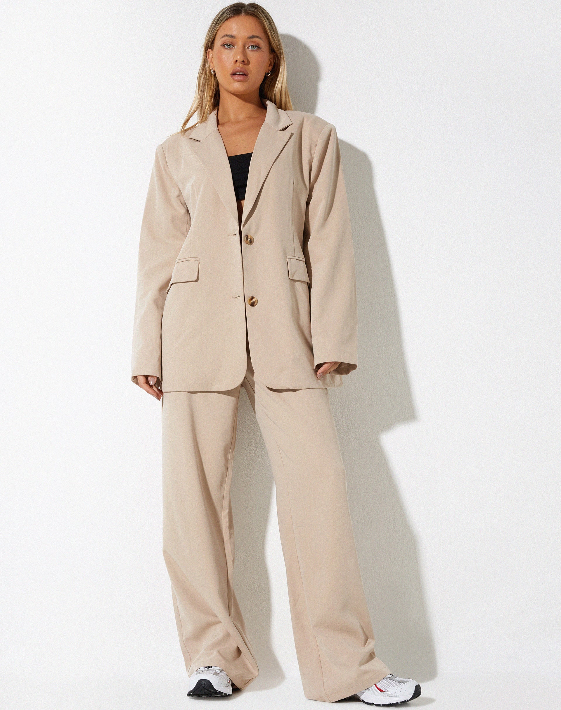 Abena Trouser in Soft Tailoring Beige - Image 3