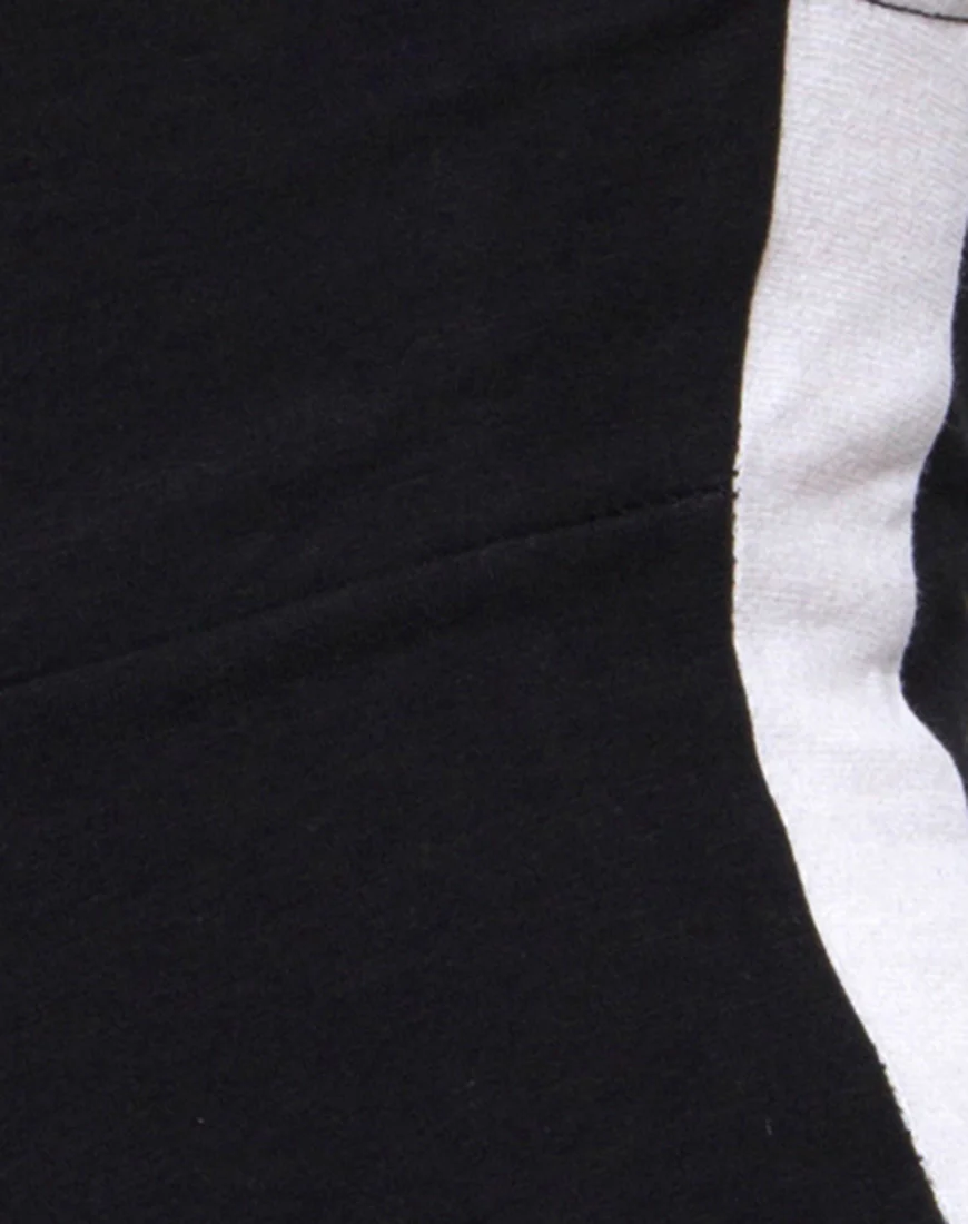 Acashi Unitard in Black with White Stripe - Image 5