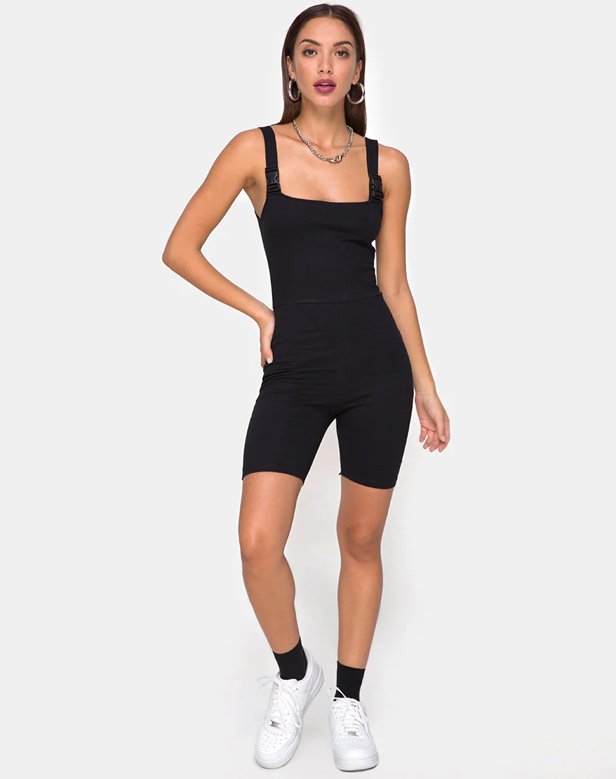 Acrety Unitard in Black Buckles - Image 2