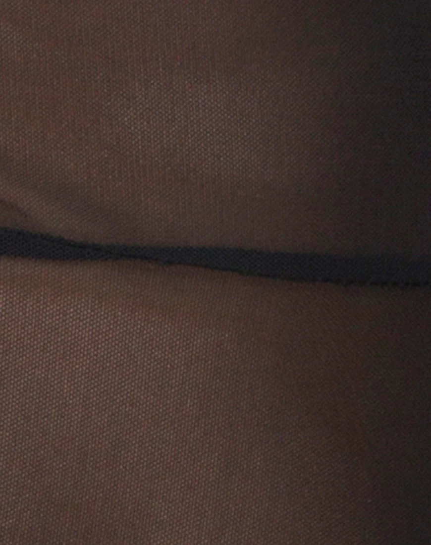 Acro Unitard in Mesh Black - Image 7