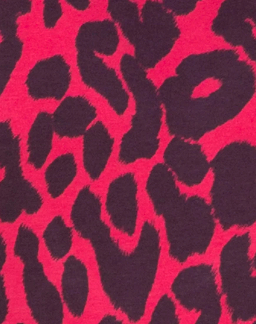 Acro Unitard in Oversize Jaguar Red - Image 5