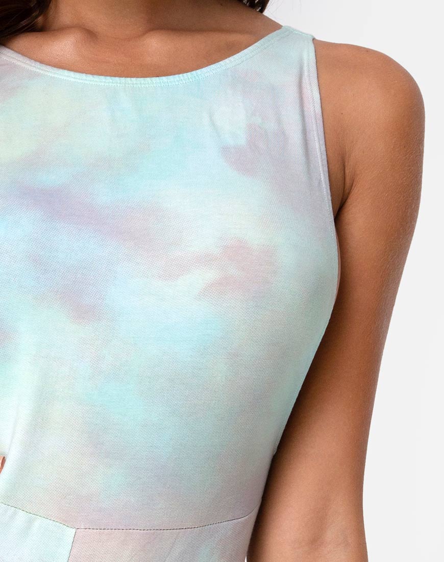 Acro Unitard in Pastel Tie Dye - Image 5