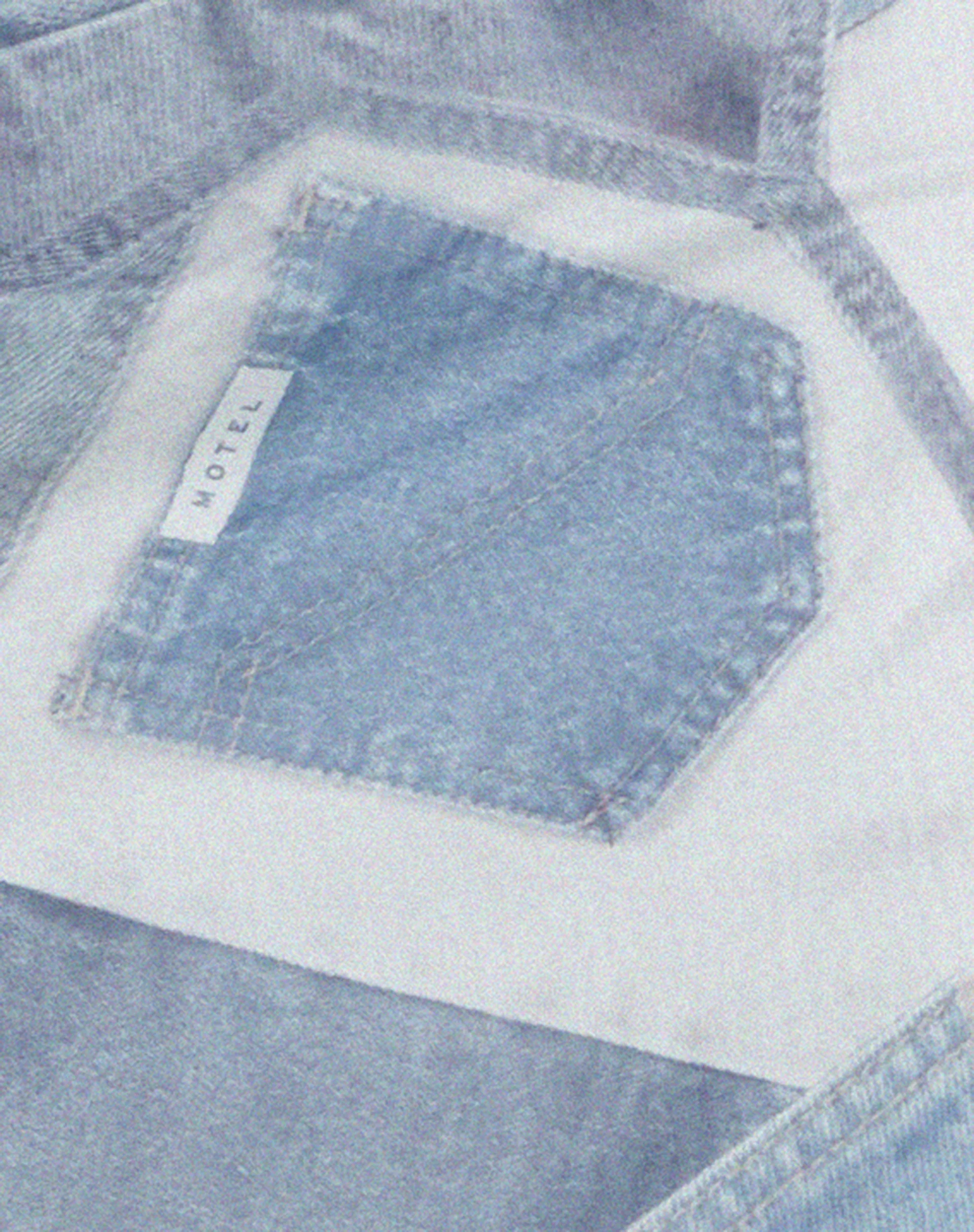 Adelia Mini Dress in Denim Pocket - Image 7