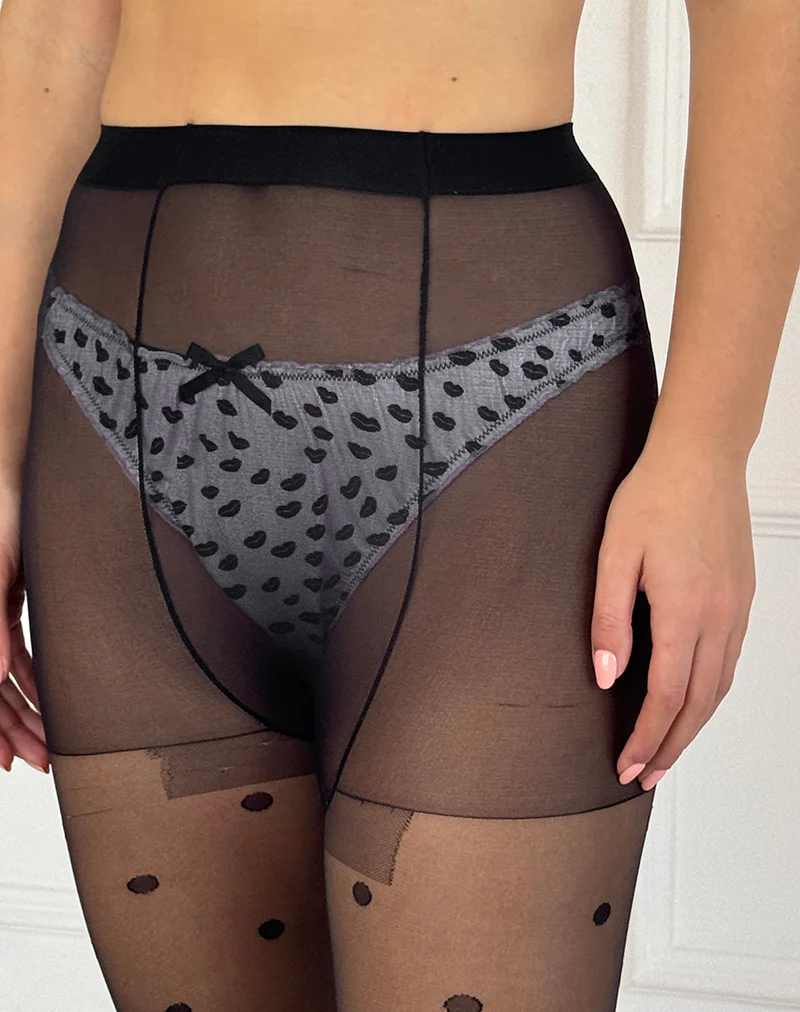 Adrienne Thong in Pink Micro Lips Black - Image 2