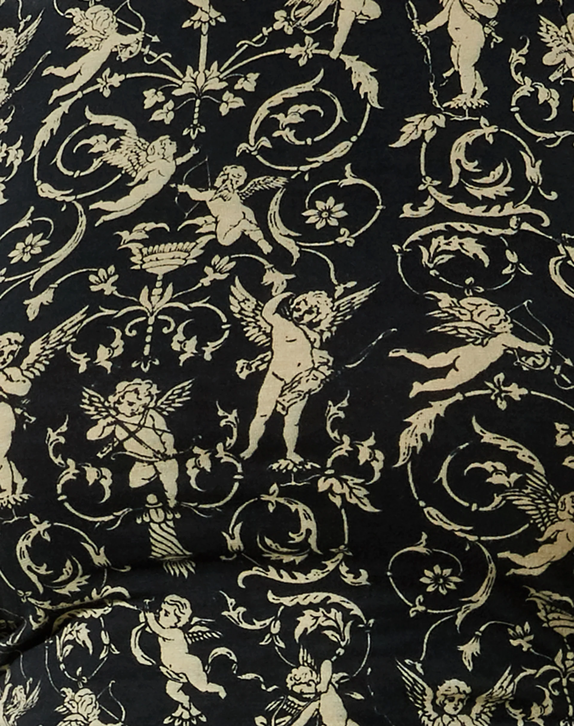 Ady Bodycon Dress in Baroque Cherub Black and Gold - Image 5