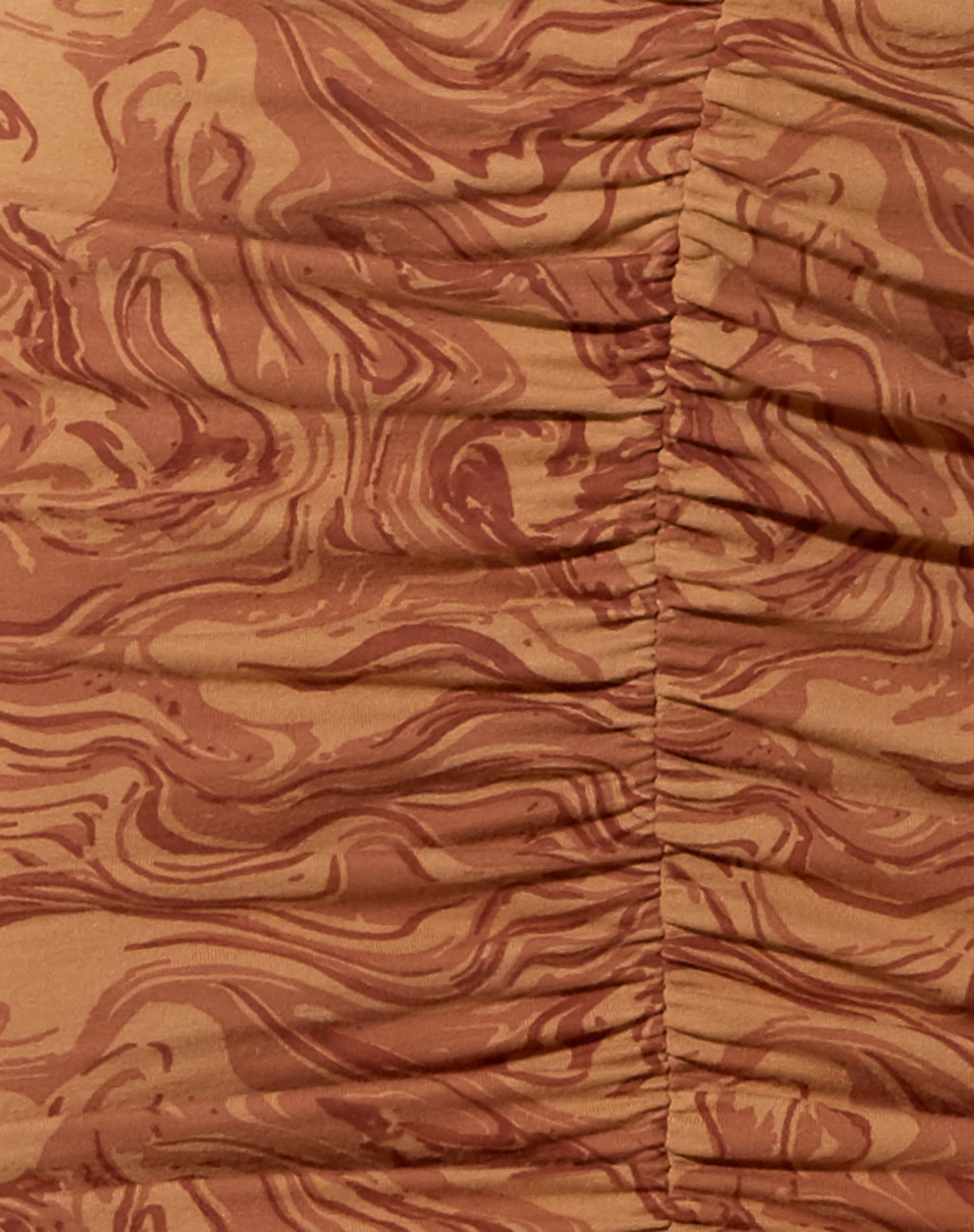 Aeliran Mini Dress in Fluid Marbling Brown - Image 7