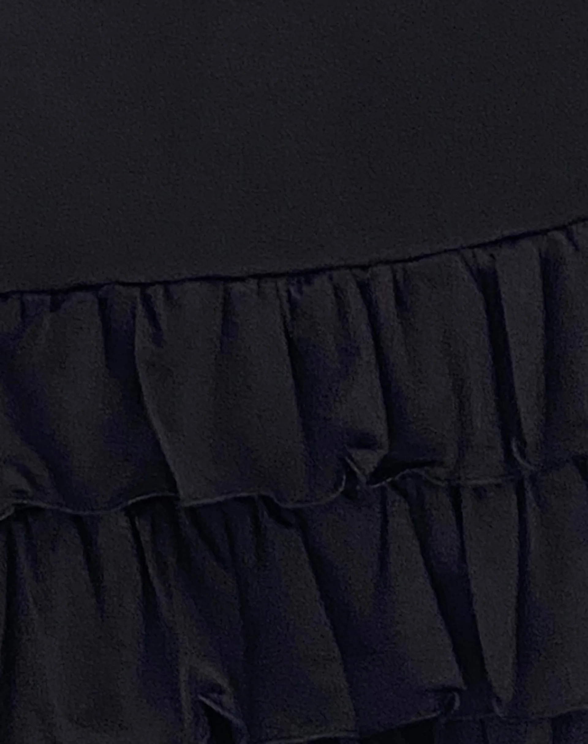 Aella Bardot Ruffle Dress in Black - Image 7