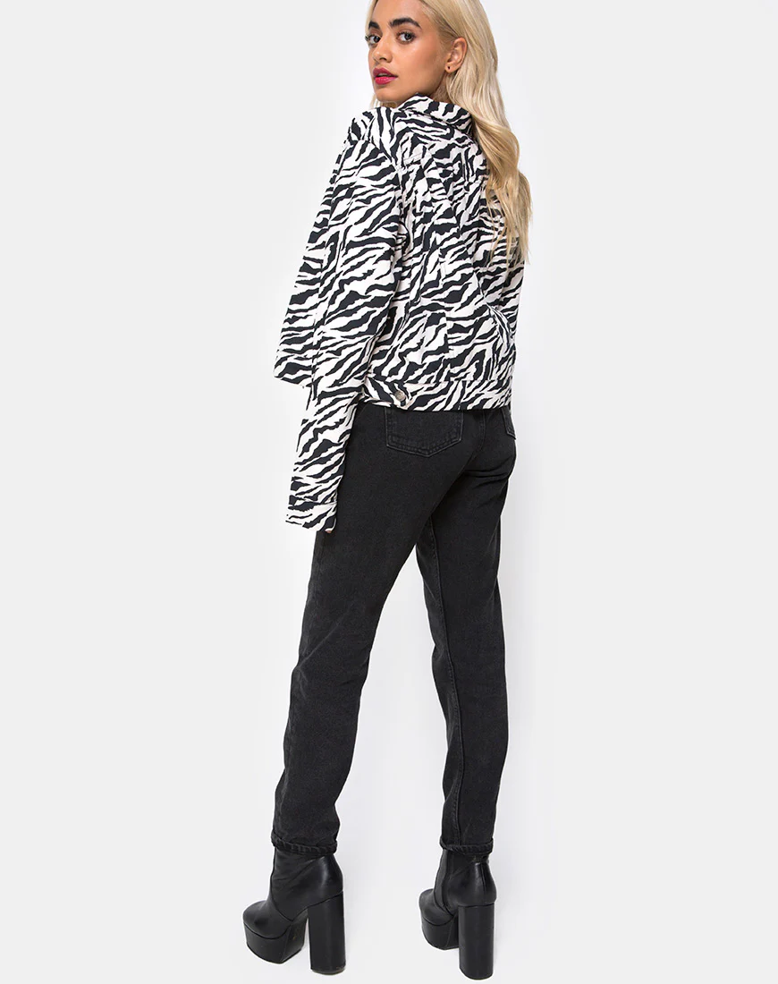Agatha Jacket in 90's Zebra - Image 5