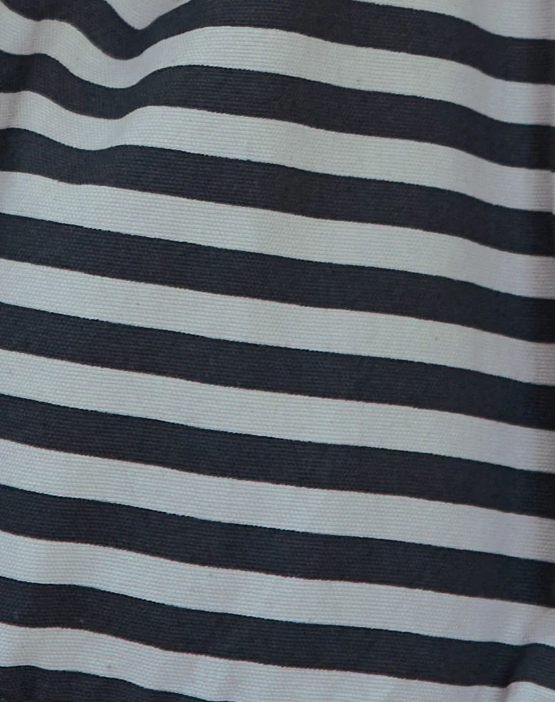 Aimi Bag in Grey and Black Stripe - Image 4