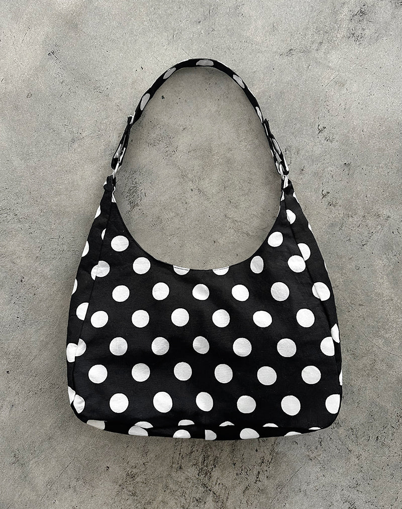 Aimi Bag in Large Polka Black - Image 2