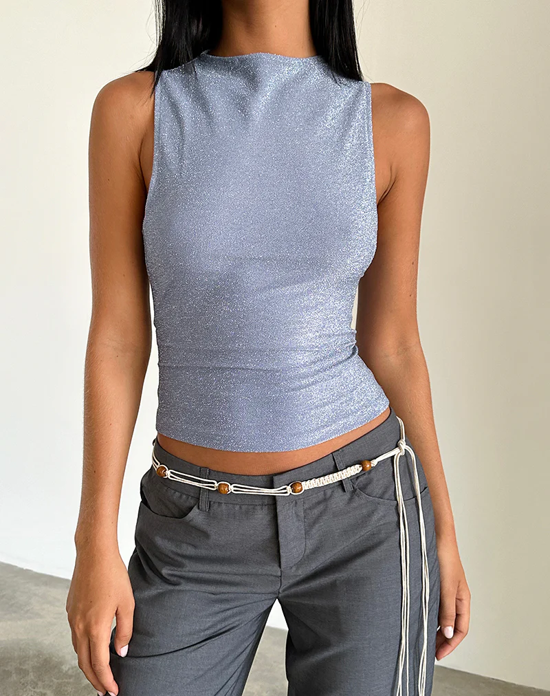 Airien Tank Top in Shimmer Blue - Image 2