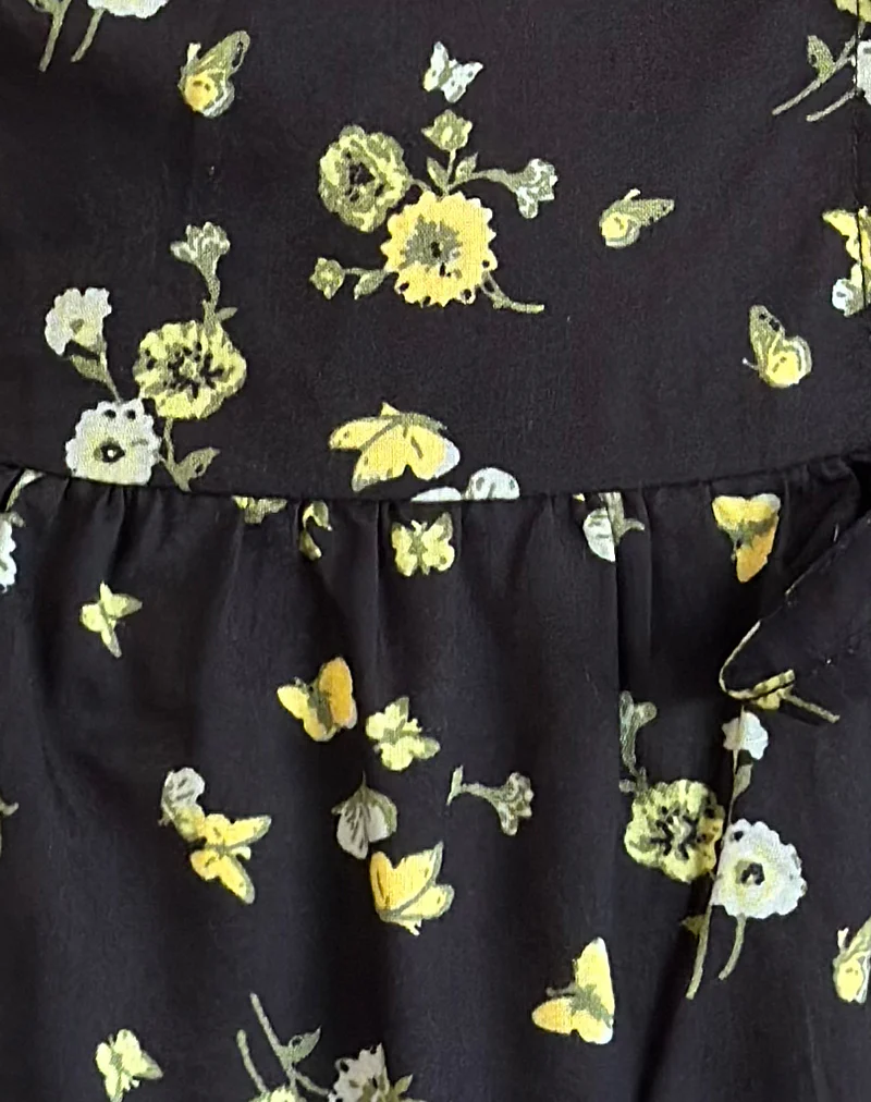 Ajasi Blouse in Lemon and Lime Black - Image 5