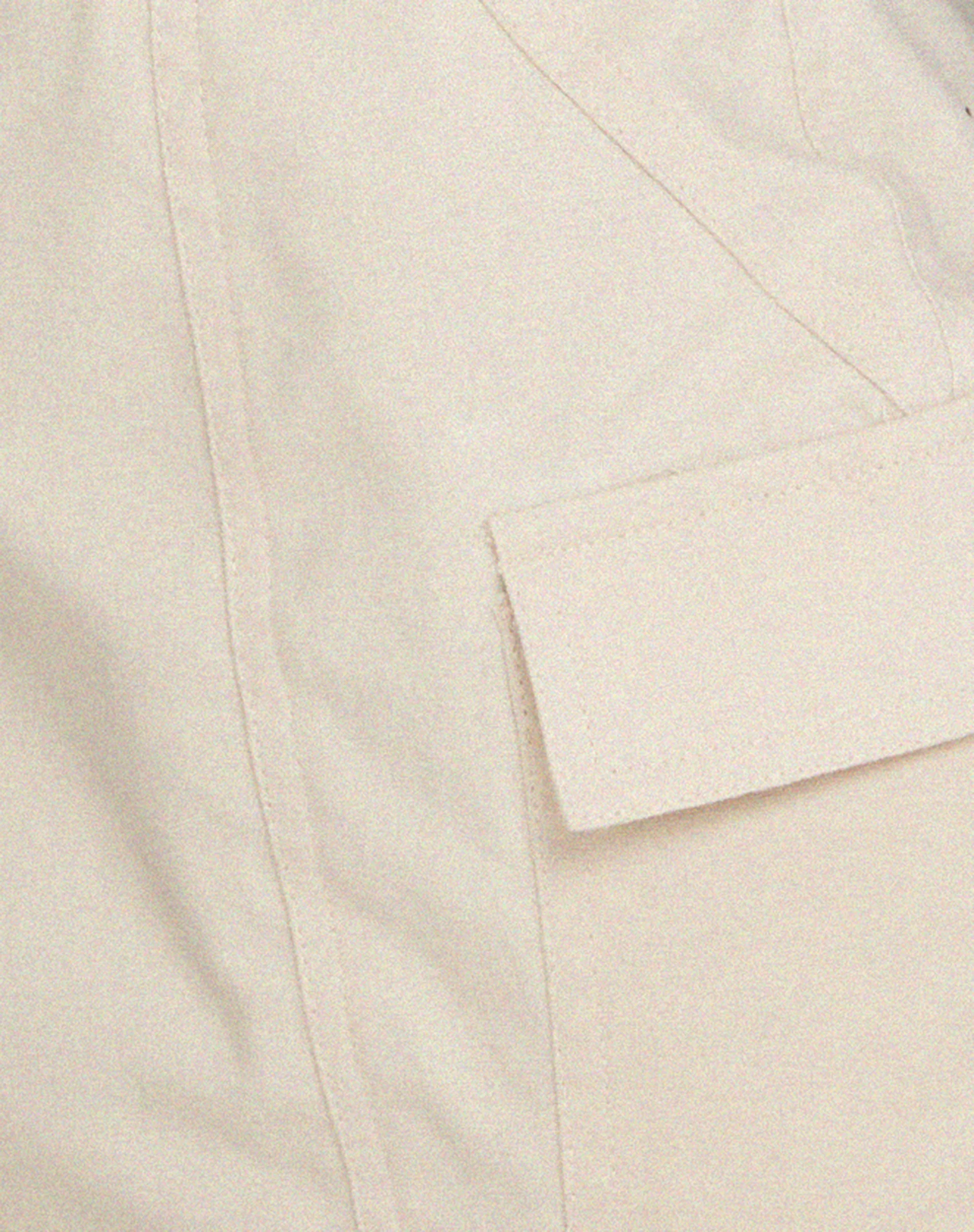 Ajeng Low Rise Cargo Mini Skirt in Ecru - Image 6