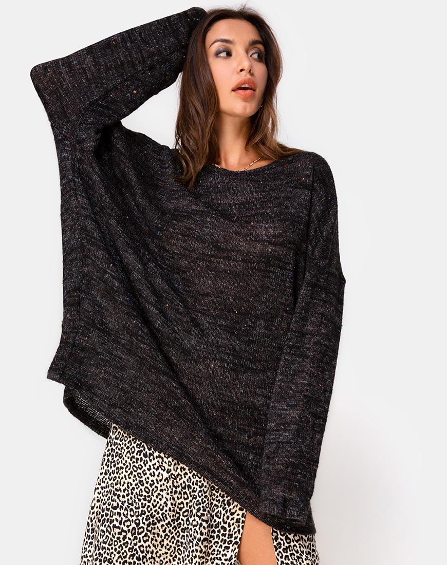 Ajie Jumper in Black Knit - Image 2