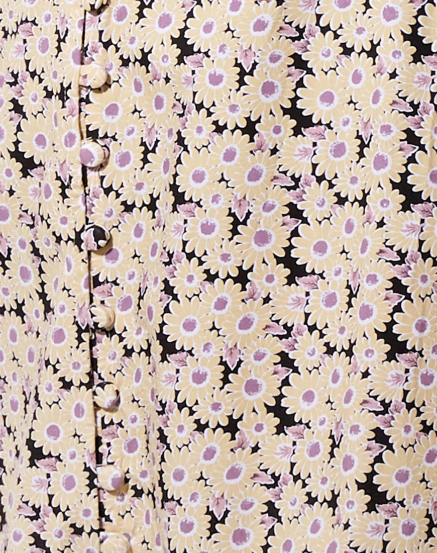 Akina Slip Dress in Daisy Day Dream Cream - Image 5