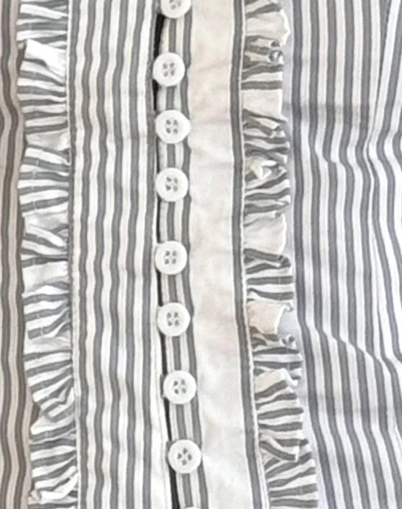 Alderidge Top in Vertical Grey Stripe - Image 5