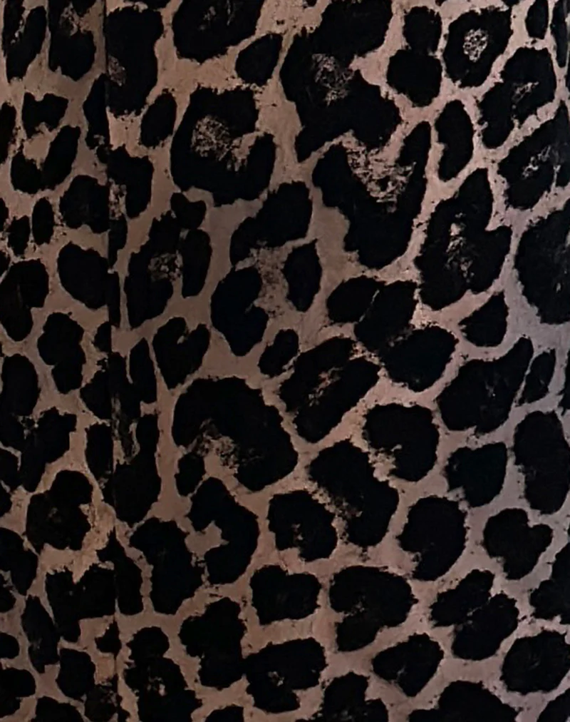 Alfreda Maxi Skirt in Flock Mesh Rar Leopard - Image 6