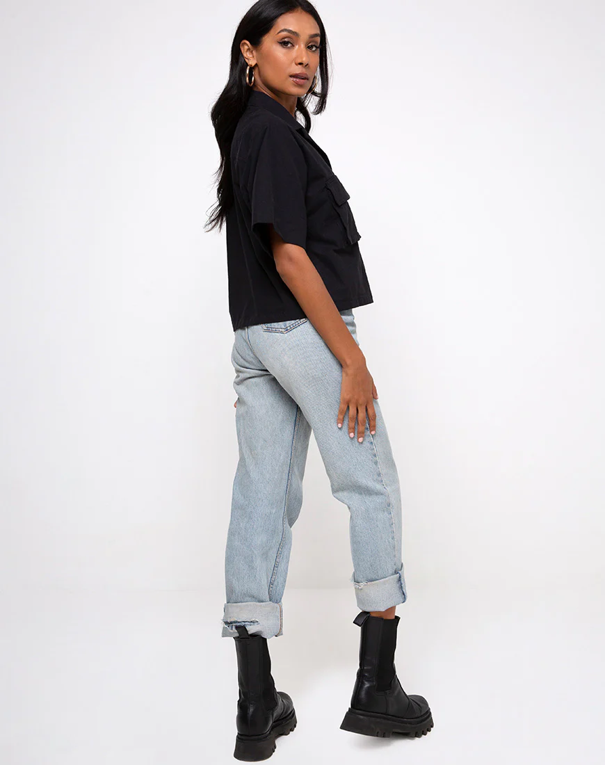 Alka Ultility Shirt in Black - Image 5