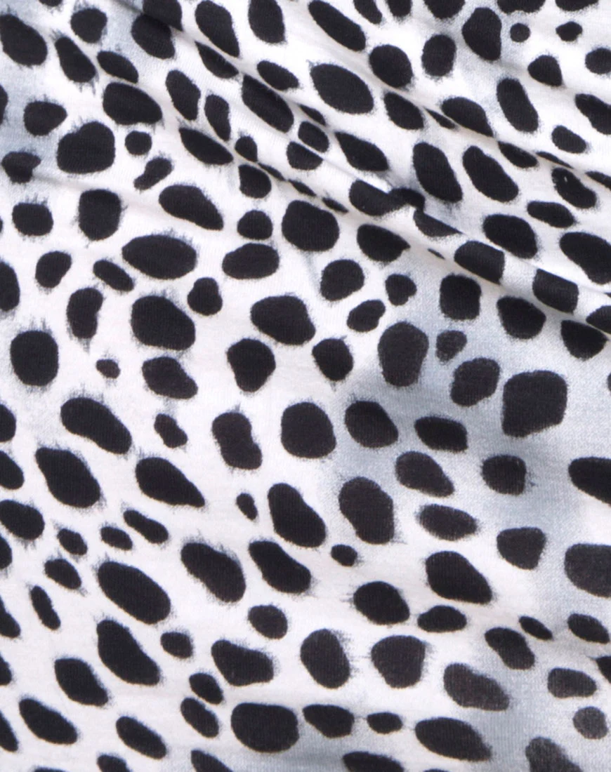 Alvina Bodycon Dress in Dalmatian - Image 5