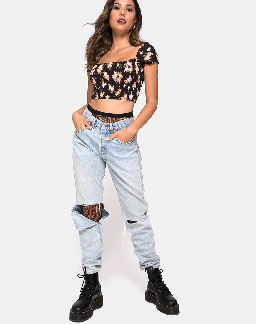 Alya Crop Top in Antique Rose - Image 3