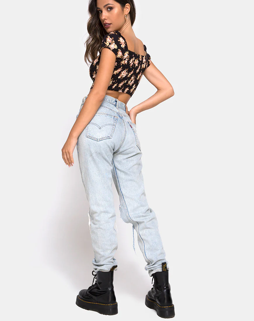 Alya Crop Top in Antique Rose - Image 4
