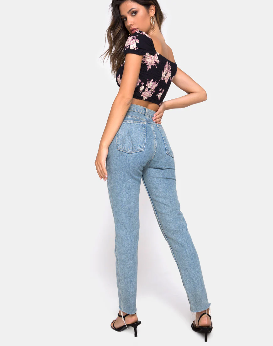 Alya Crop Top in Vintage Rose Pink - Image 4