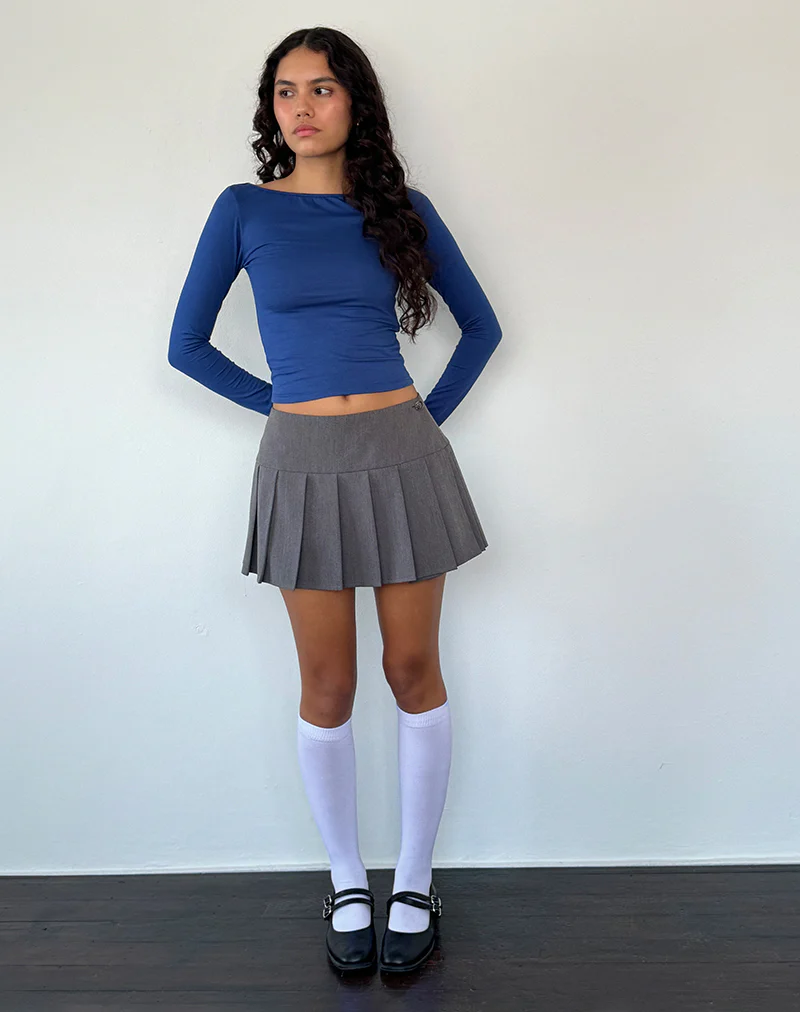 Amabon Long Sleeve Top in Dazzling Blue - Image 5
