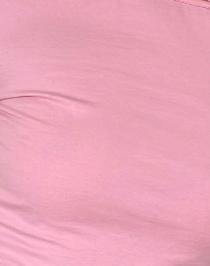 Amabon Long Sleeve Top in Flamingo Pink - Image 6