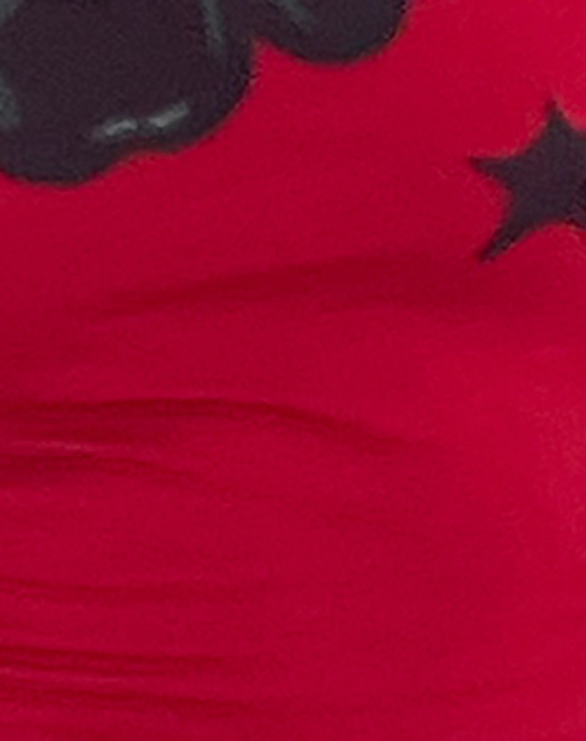 Amabon Long Sleeve Top in Adrenalin Red with Cherry Print - Image 6