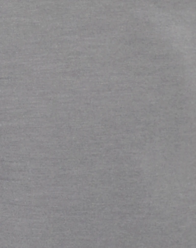 Amane Foldover Short in Rayon Jersey Grey - Image 6
