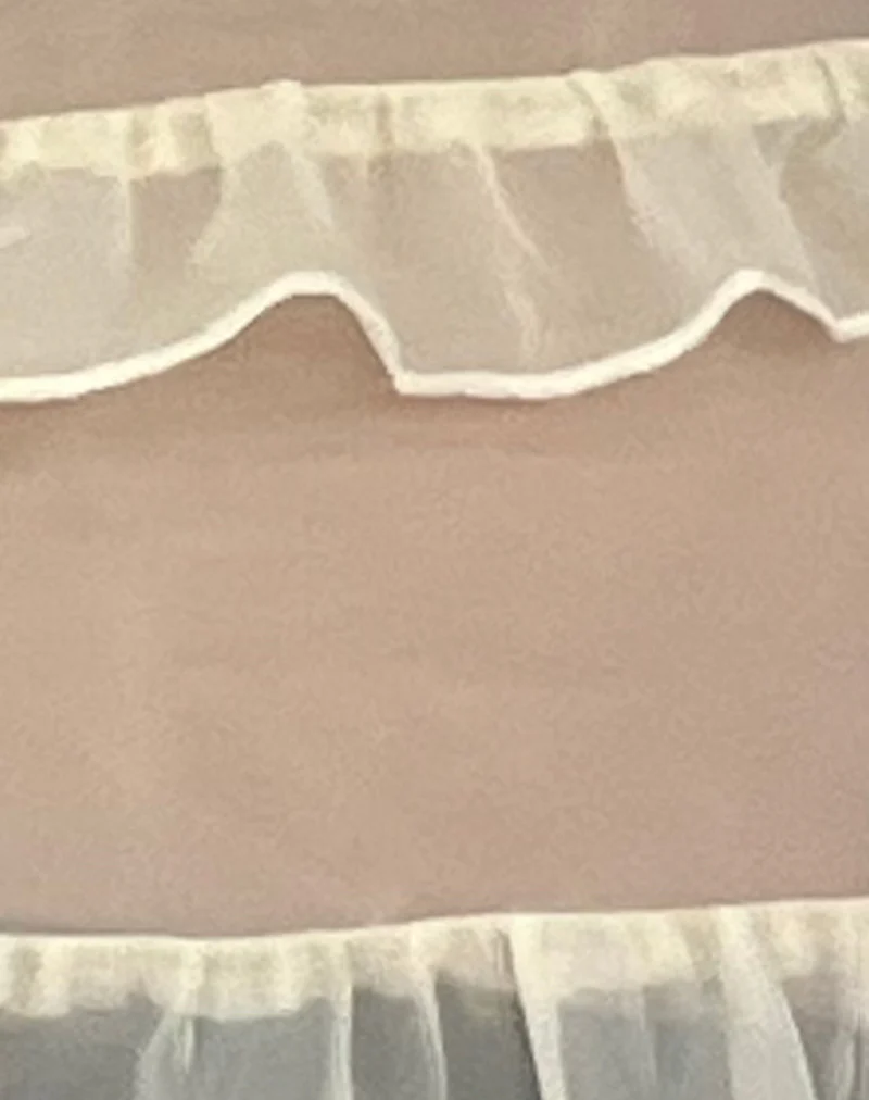 Amarissa Ruffle Top in Ivory Chiffon - Image 6