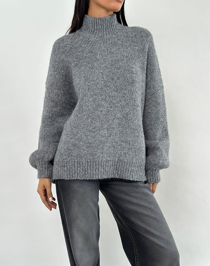 Amato Oversized Jumper in Grey - Image 5