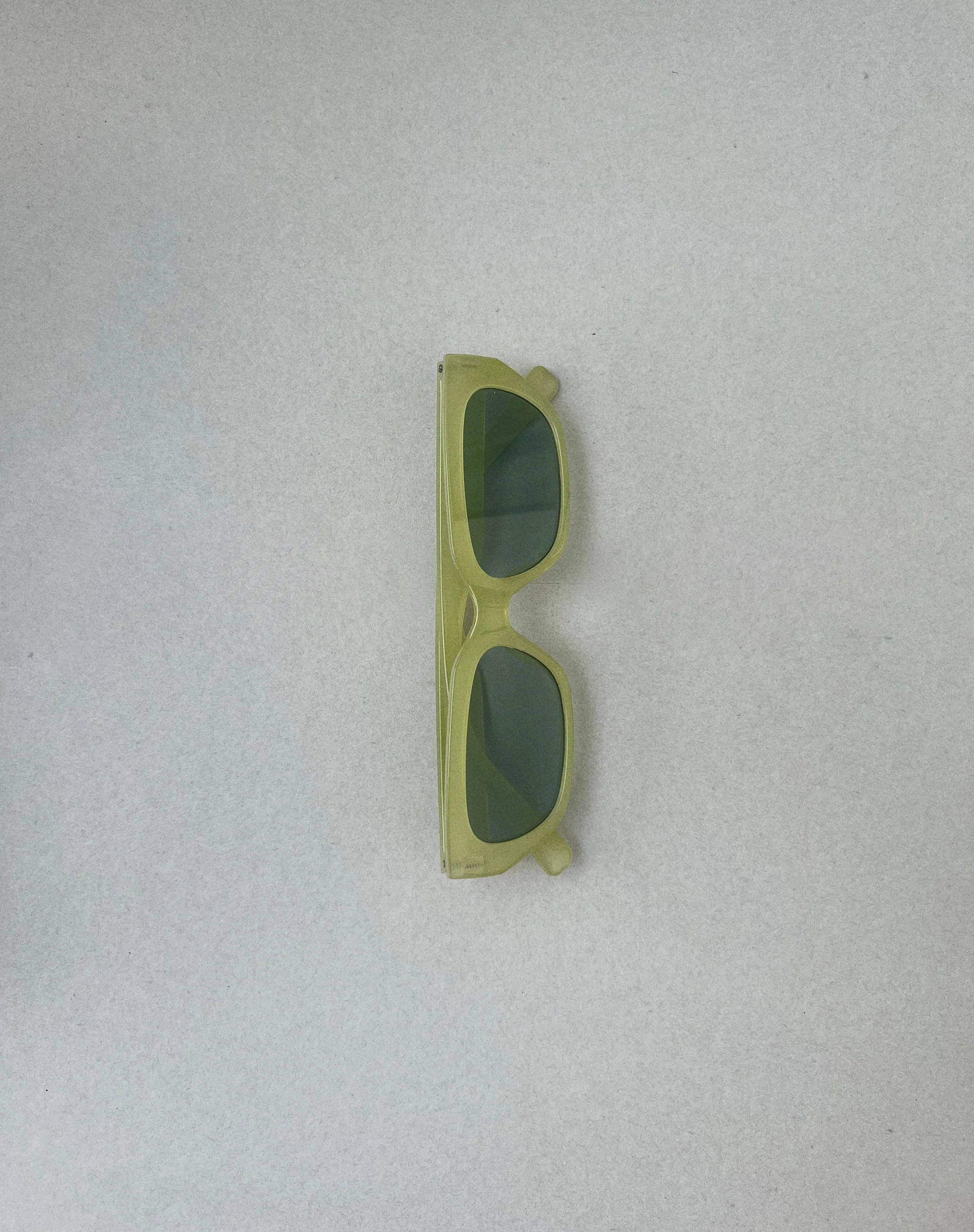 Amiah Rectangle Sunglasses in Light Green - Image 2