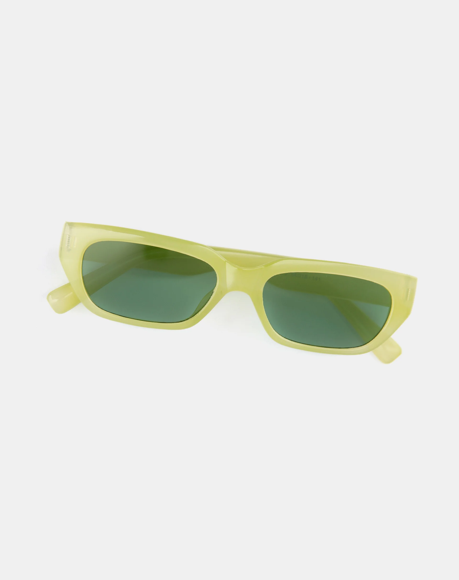 Amiah Rectangle Sunglasses in Light Green - Image 5