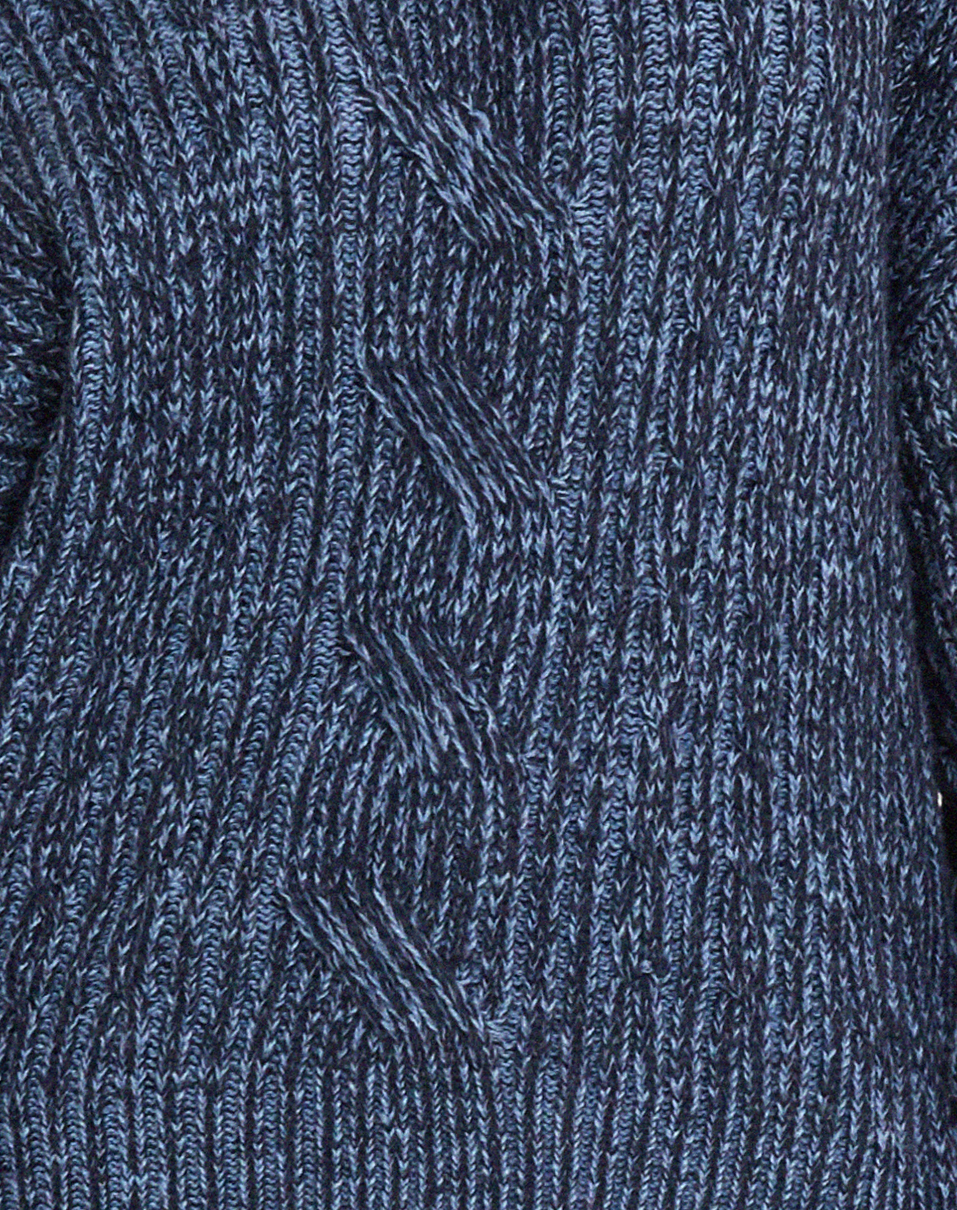 Amieta Knitted Jumper in Two Tone Blue - Image 6