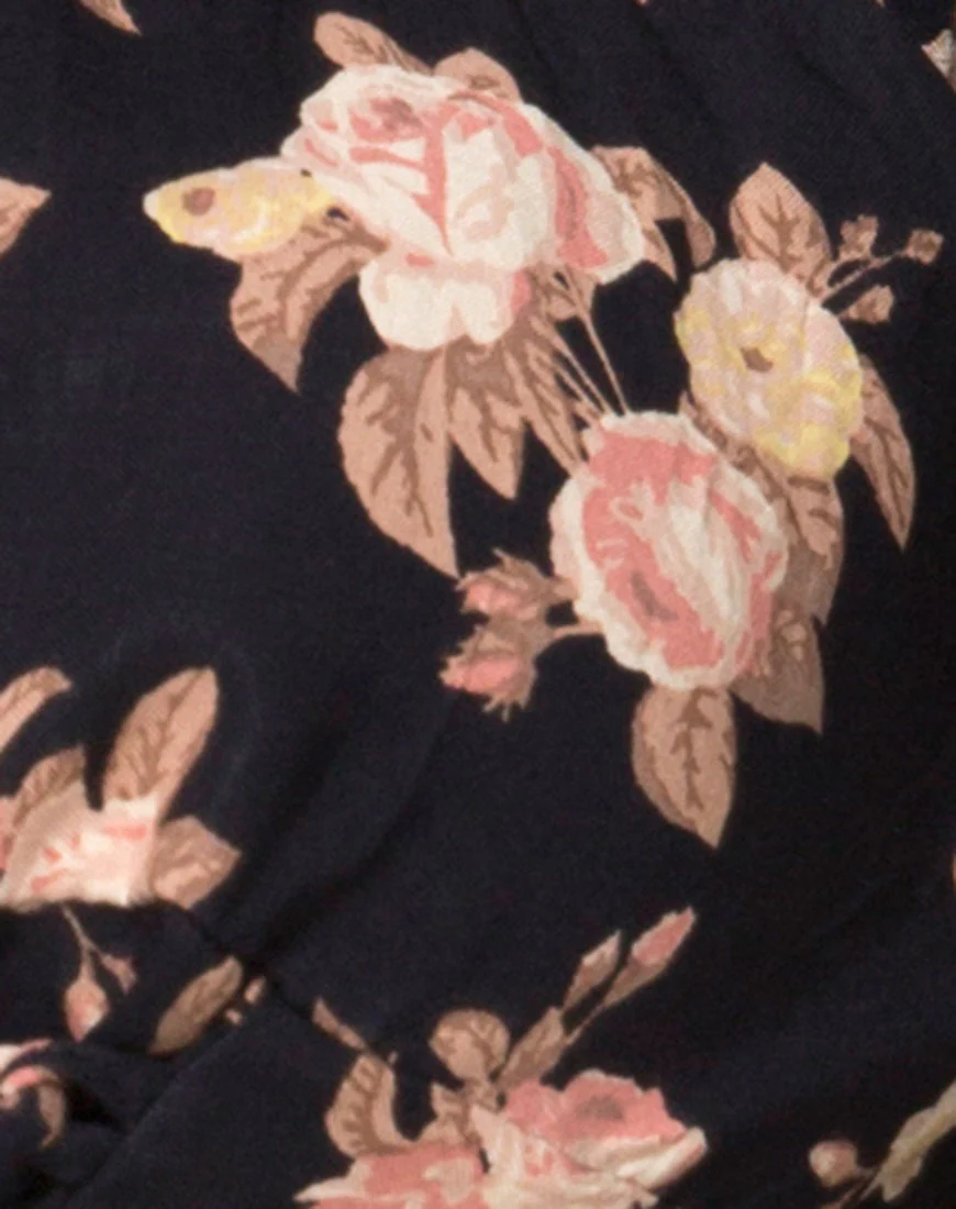 Aneca Off The Shoulder Top in Antique Rose Black - Image 5