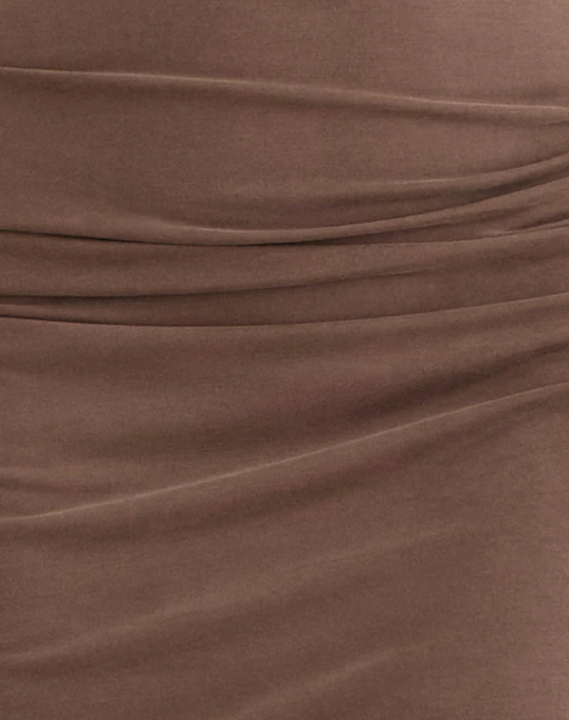 Anezka Midi Dress in Bitter Chocolate - Image 6