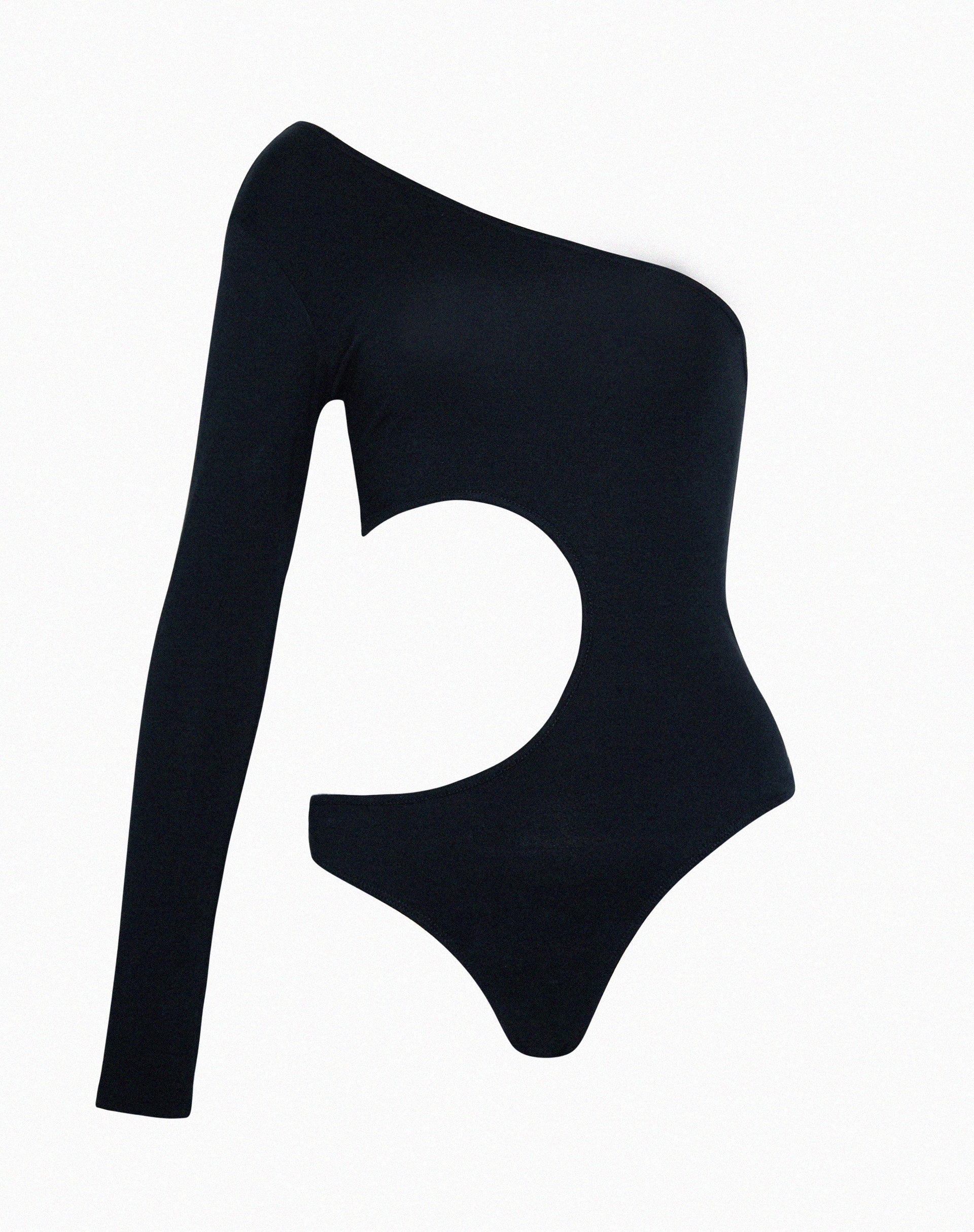 Ann Cut Out Bodysuit in Black - Image 5