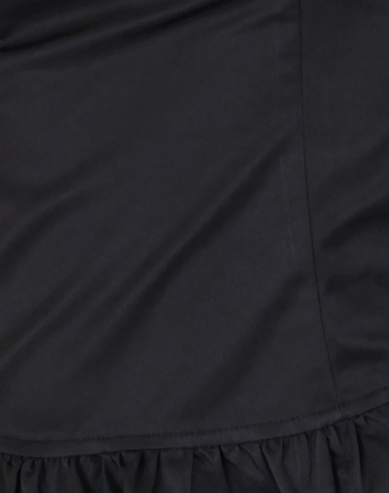 Anneli Frill Hem Top in Black - Image 6