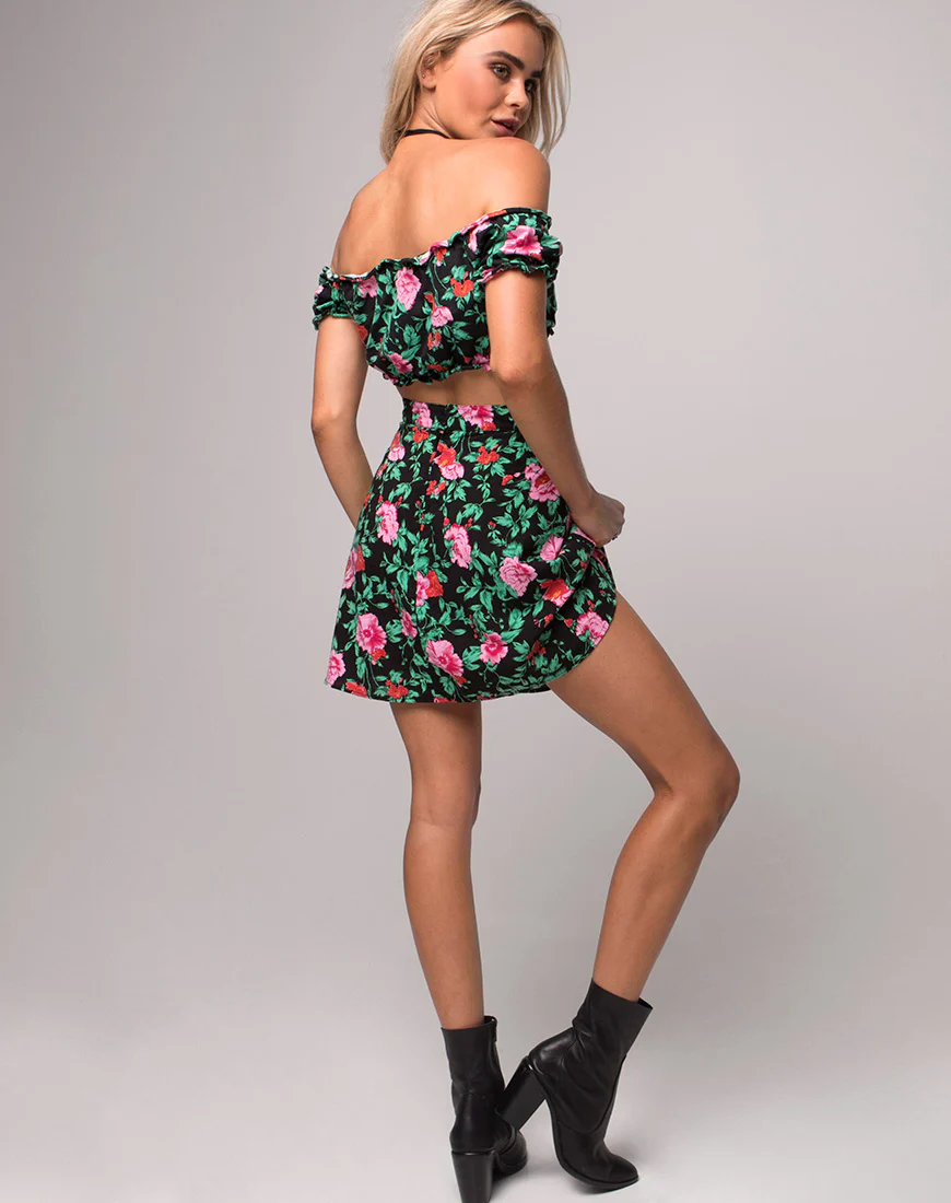 Antonia A Line Skirt in Flower Fling - Image 4