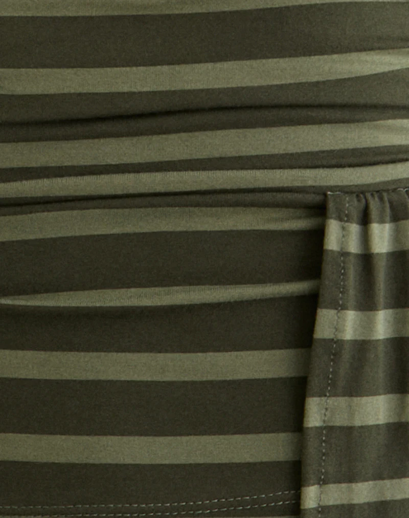 Aprilla Top in Wide Stripe Green - Image 5
