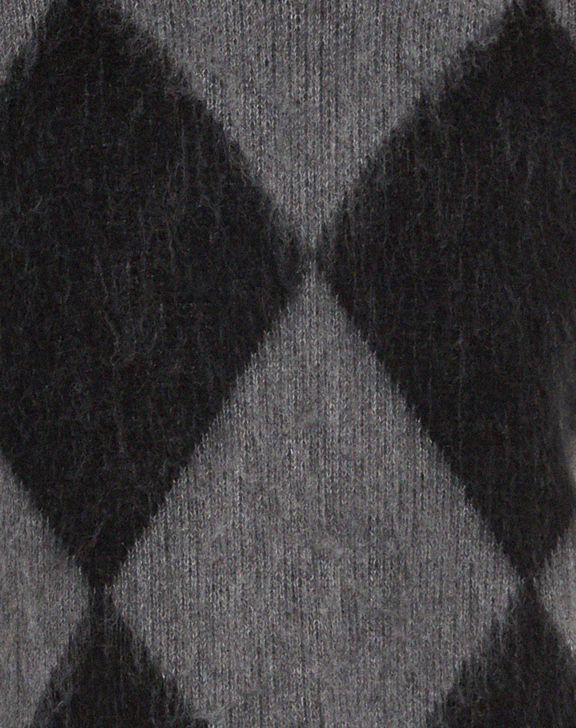 Arisa Sweater Vest in Harlequin Grey and Black - Image 6