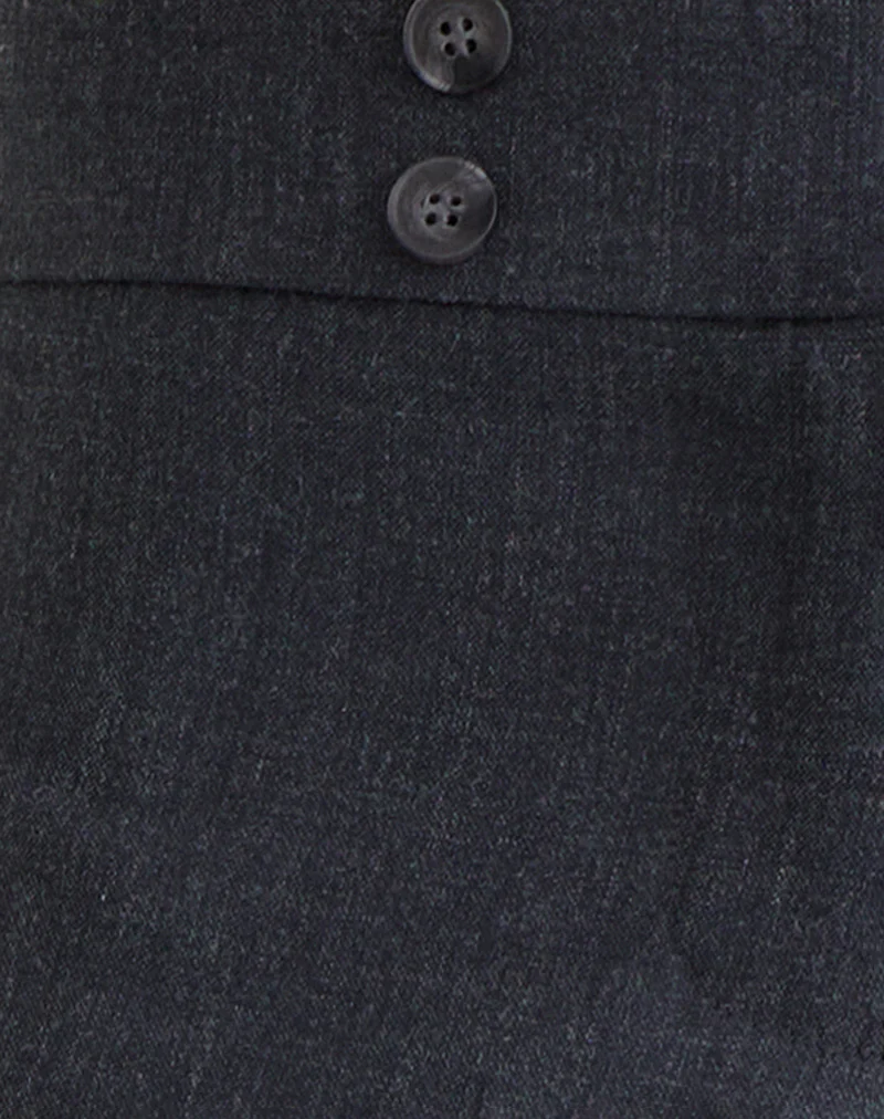 Arisyo Wide Leg Trouser in Tailoring Grey Blue - Image 5