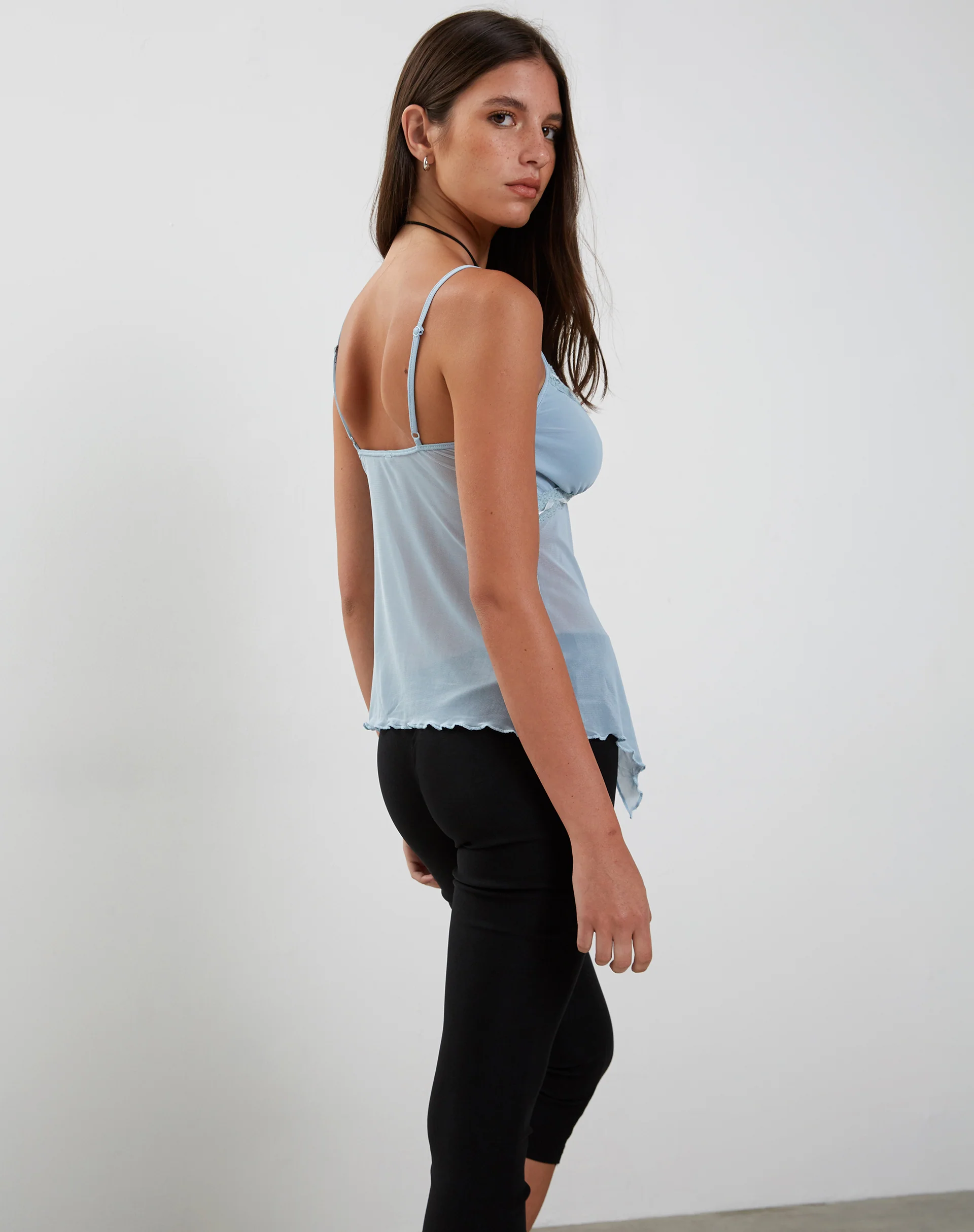 Arsyla Mesh Butterfly Top in Pastel Blue - Image 6