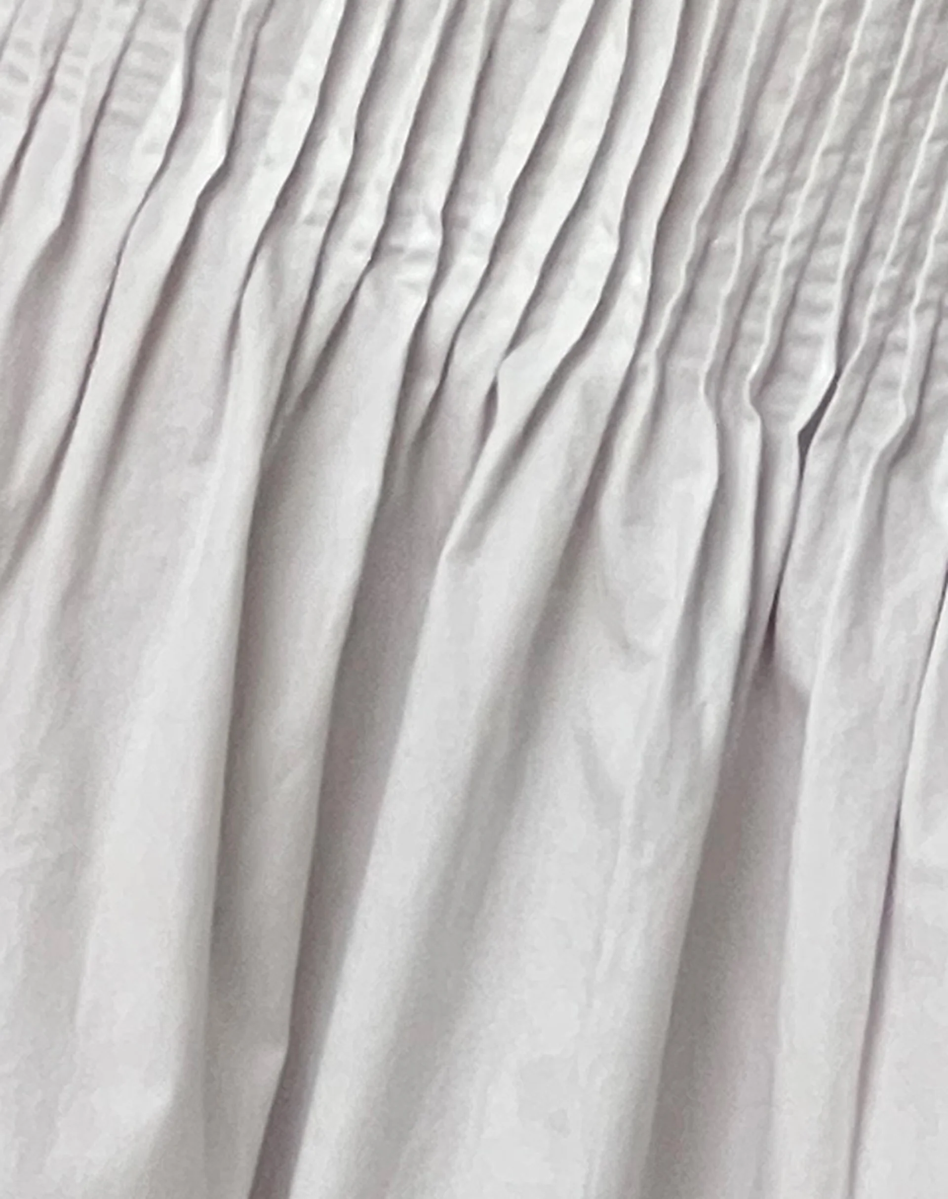 Asada Pleated Waist Midi Skirt in Poplin White - Image 6